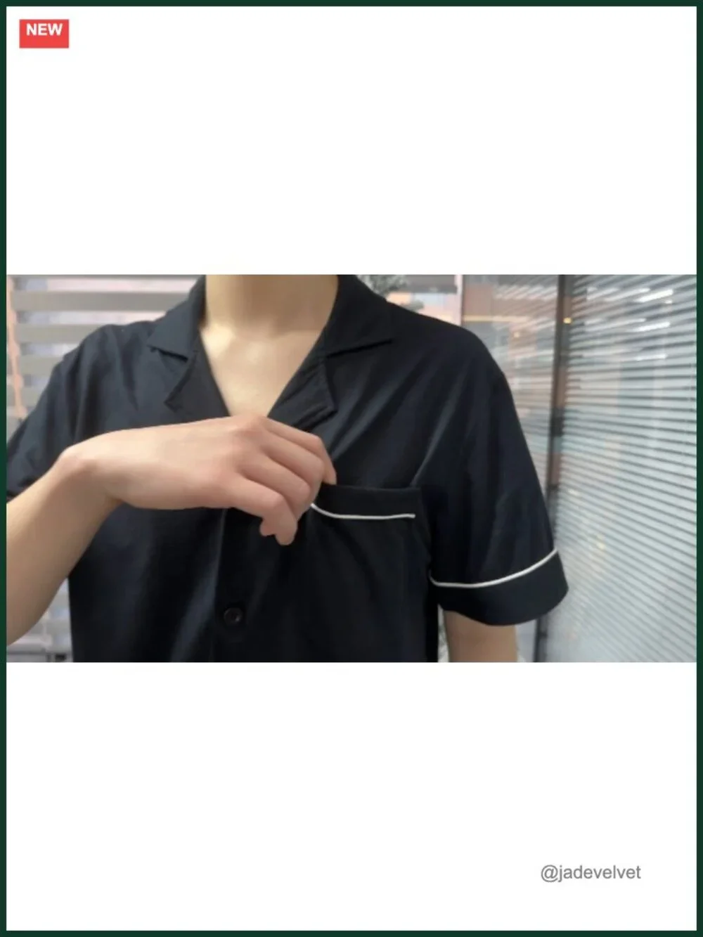 Men's 100% Cotton Pajama Set - Short Sleeve Button Down with Long Pants
